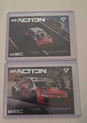 Kaksi WRC SportZoo Elfyn Evans InAction korttia