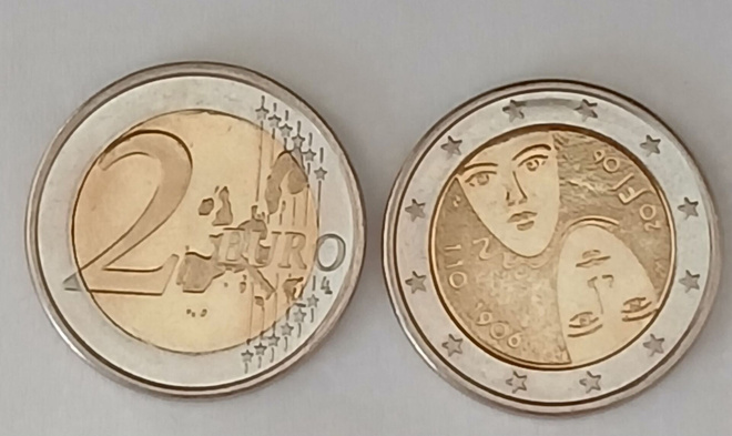 2 € äänioikeuden 100 vuotisjuhla