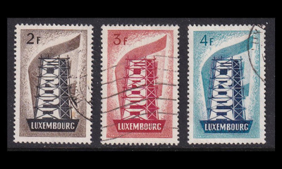 Luxemburg 555-7 o Europa (1956)