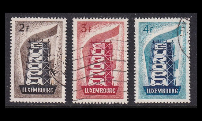 Luxemburg 555-7 o Europa (1956)