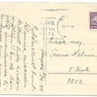 Kenttäpostimerkki 1944 violetti kortilla - pikkukuva 1