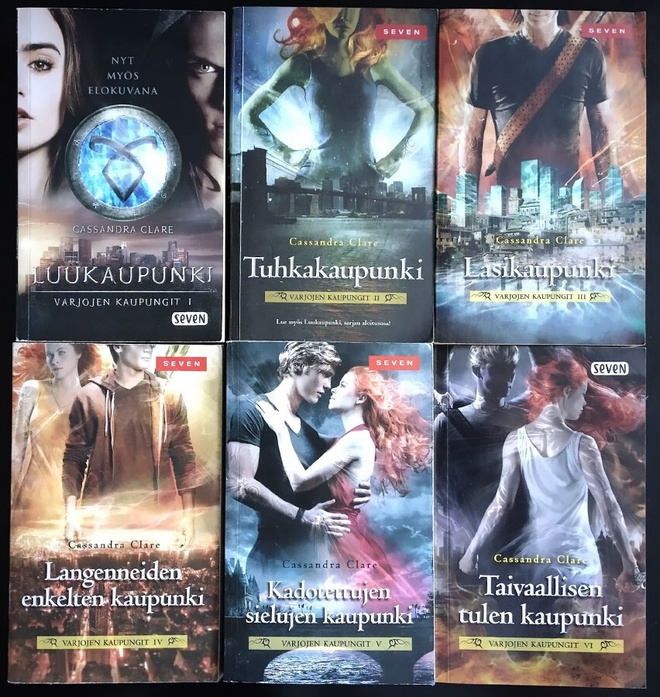 Cassandra Clare: Varjojen kaupungit, kirjat 1-6/6 (Seven)
