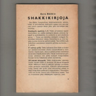 Böök: Shakkipelin oppikirja I - II, WSOY 1948 -54, nid., K3 - pikkukuva 2