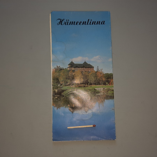 Hämeenlinna kartta, turistiesite v-71 piirros V Talvisilta