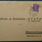Pp-leima PETTERINMÄKI / Ylihärmä kirjeellä 1936 - pikkukuva 1