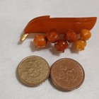 Upea  Meripihka solki rintakoru rintaneula, baltic amber, it - pikkukuva 4