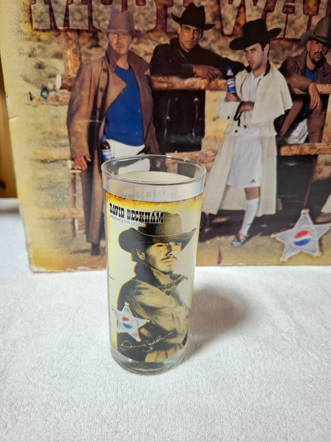 Vintage Pepsi lasi Most Wanted David Beckham
