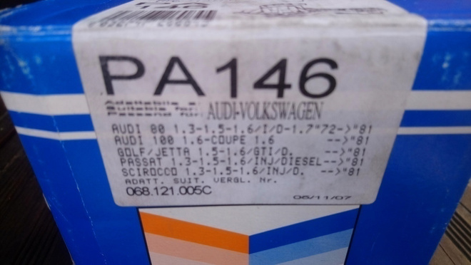 Audi, VW Vesipumppu GRAF PA146 590-422
