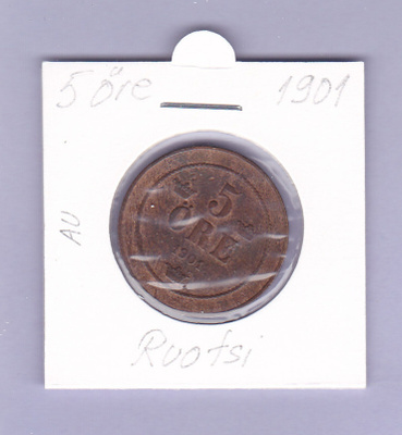 Ruotsi 5 Öre v.1901 KM#757