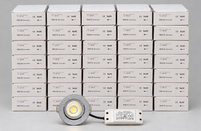 6W Kohdistettava LED-kattovalaisin – uusia, 38 kpl
