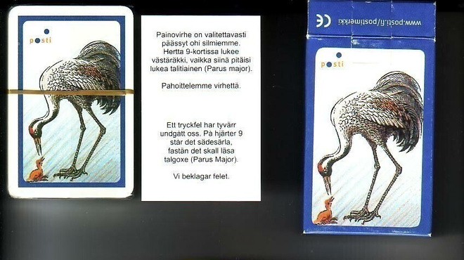 sek, Lintu-pelikortit - uudet