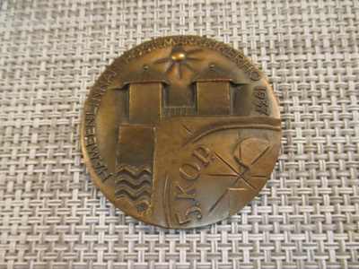 Hämeenlinnan Postimerkkikerho 1937 mitali 1972 / RH-72