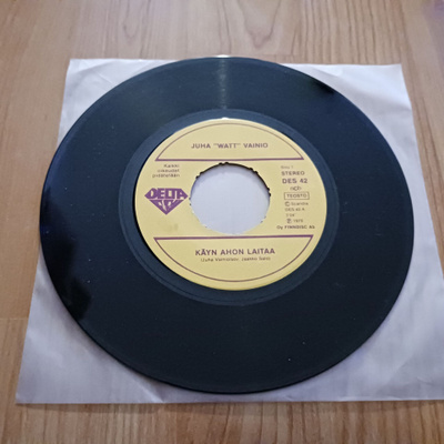 Juha "Watt" Vainio – Käyn Ahon Laitaa 7" orig 1979 nm