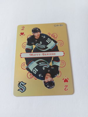 2025-26 O-Pee-Chee Playing Cards #2HEARTS Matty Beniers