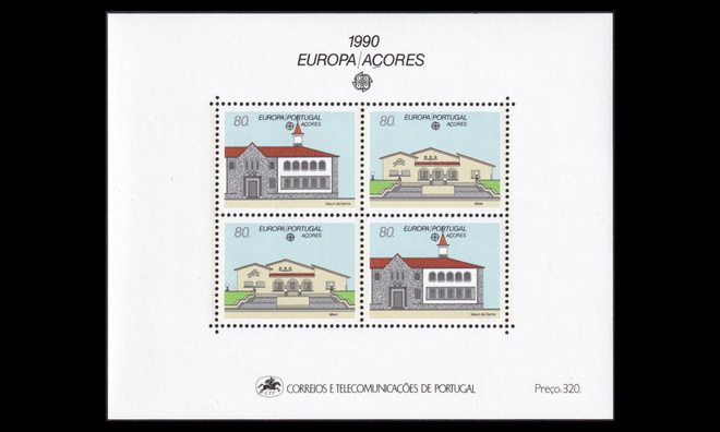 Azorit 409-10BL11 ** Europa postirakennuksia (1990)