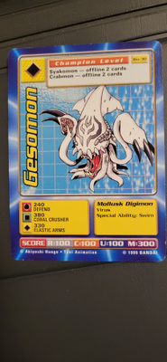 1999 BANDAI Digimon - Gesomon Non Holo card Bo-30