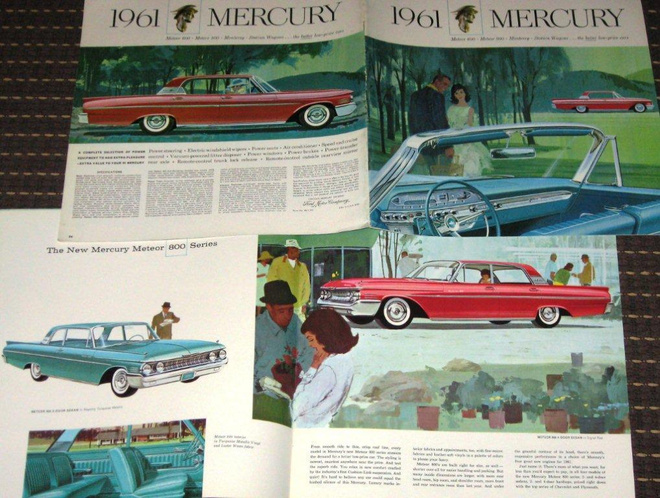 1961 Mercury PRESTIGE esite - KUIN UUSI - ISO - 24 sivua