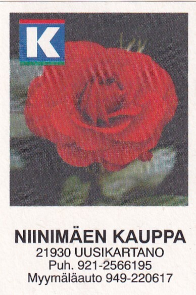 Uusikartano, Niinimäen kauppa   s16