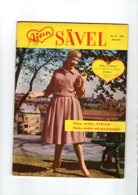Ajan Sävel n:o 42 1960 Väriliite FABIAN. Liemolan häämatka