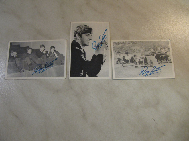 Jenkki keräilykortti Beatles  Ringo Starr 3 kpl.