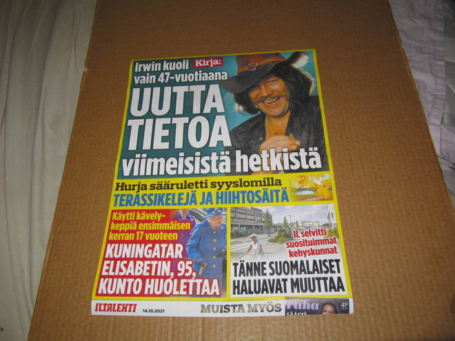 Irwin Goodman Iltalehti Lööppi 14.10.2021 GREAT!