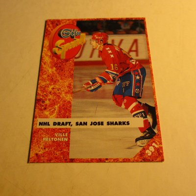 sisu special lätkäkortti -93 hifk - sharks ville peltonen