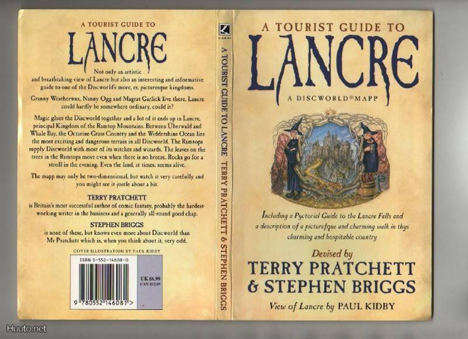 Pratchett et al..:A Tourist Guide to Lancre, nid., K3, (+map