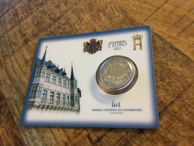 Luxemburg 2 € 2022 Häät 10 vuotta