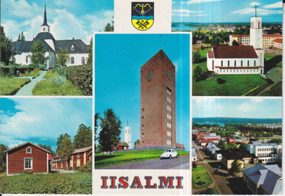 Iisalmi, vaakuna. sommitelmakortti , e111