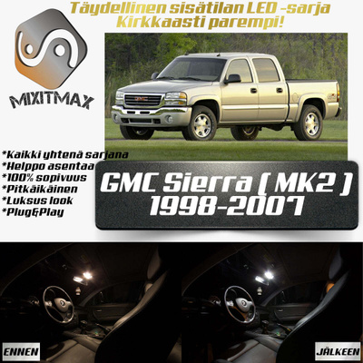 GMC Sierra (MK2) Sisätilan LED-sarja 15-osainen