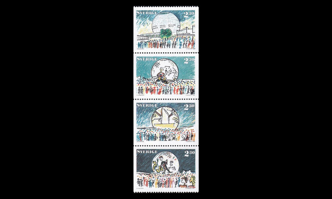 Ruotsi 1530-3hb ** Globenin avajaiset (1989)