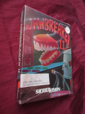 SIERRA: Jawbreaker II (NIB) Atari 8-bit lerppu 1983 "pacman"