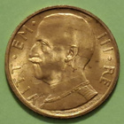 Italia 50 Lire 1931 Vittorio Emanuelo kultaraha. Harvinainen - pikkukuva 1