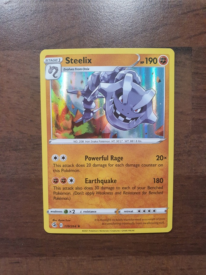 Pokemon Steelix 139/264 Holo Rare
