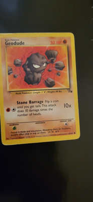 Geodude #47 Fossil set card