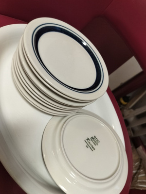 Arabia Kaira pullalautaset / leipälautaset, 10 kpl (17 cm)