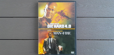 DVD: Die Hard 4.0 (Bruce Willis) + Man on Fire (Denzel Washi