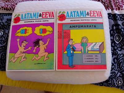 Aatami & Eeva lehtiä v. 1969 - 1973 yhteensä 14 kpl