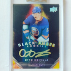 Otto Koivula - 19-20 UD Clear-Cut Black Amber Rookies Auto - pikkukuva 1