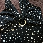 Musta-valkoinen Papaya Polkadot Mekko - koko 40 - pikkukuva 3