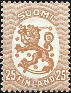 1925 M-17 Saarinen 25 p kellanruskea HR ** LaPe 113 A W 2