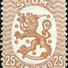 1925 M-17 Saarinen 25 p kellanruskea HR ** LaPe 113 A W 2 - pikkukuva 1