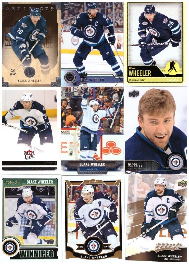 9 x BLAKE WHEELER Winnipeg Jets