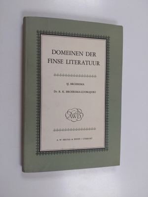 Sj Broersma : Domeinen der Finse literatuur
