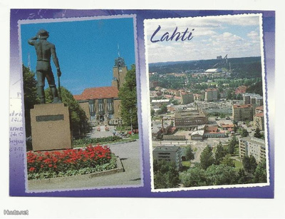 LAHTI: Työn patsas ja entistä teollisuusaluetta