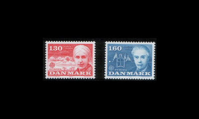 Tanska 699-700 ** Europa merkkihenkilöitä (1980)