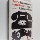 Harry Kemelman : Lauantaina rabbi kärsi nälkää : Jännitys... - pikkukuva 1