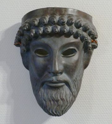 Kreikkalainen TERRACOTTA -naamio