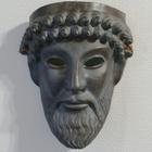 Kreikkalainen TERRACOTTA -naamio - pikkukuva 1