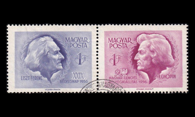 Unkari 1480-1 o Postimerkin päivä (1956)